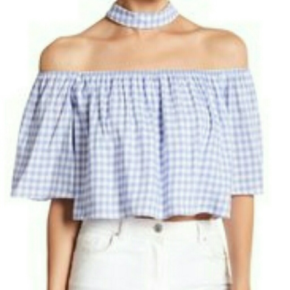 Exit Plaid Blouse With Patch Floral main image 1